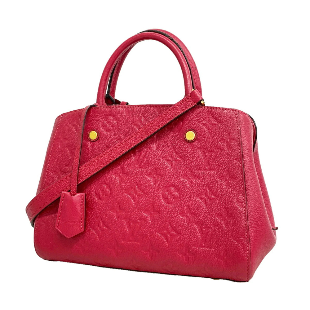 Louis Vuitton Monogram Empreinte Montaigne BB Handbag M50038 Dahlia 2-way bag...